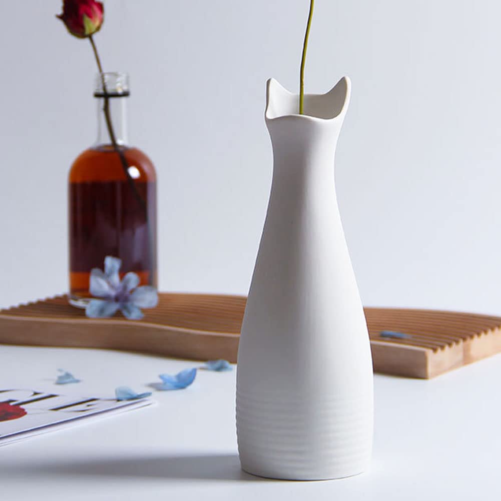 【大人気】 早い者勝ち　猫　キノコ　花瓶　ドレス猫　フラワーベース　花器 大人気】 早い者勝ち 猫 キノコ 花瓶 ドレス猫 フラワーベース